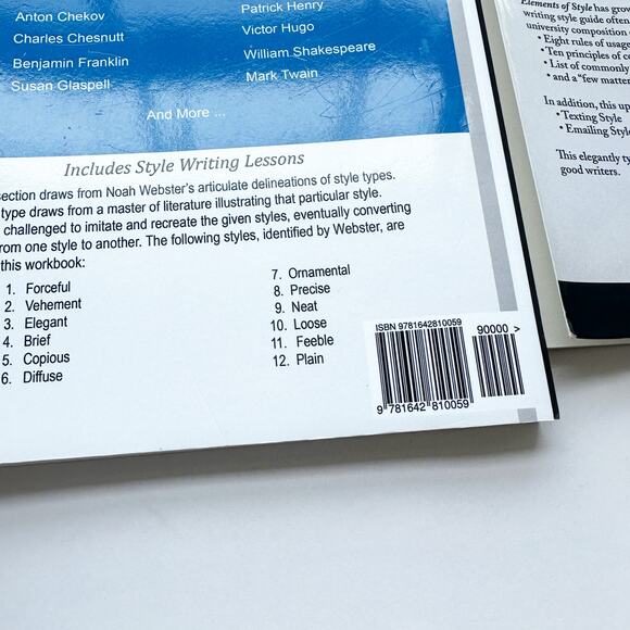 Elements of Style Text & Workbook William Strunk Jr. Set of 2 Writing Guides - Picture 5 of 9